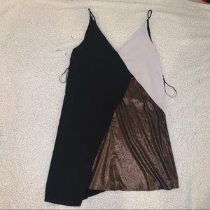 Zara bronze white and black mini dress flowy